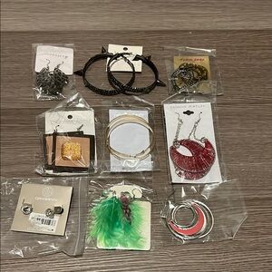 Fashion Jewelry Set - Black, Red, Green